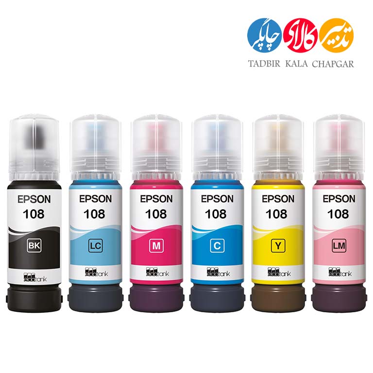 پک جوهر مخزن 6 رنگ اپسون سری 108