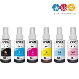 پک جوهر 6 رنگ اپسون مدل T673